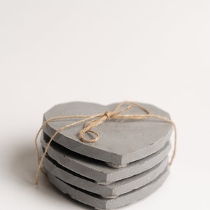 Cement Heart Coasters image 2