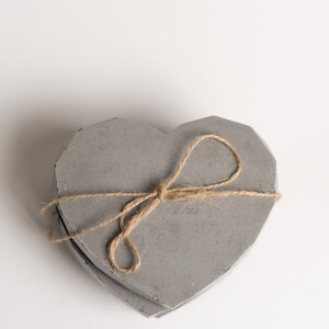 Cement Heart Coasters image 3