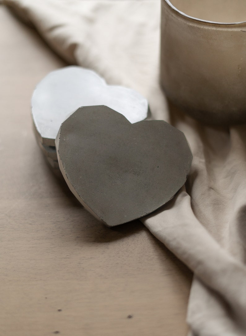 Cement Heart Coasters image 5