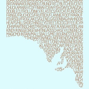 South Australia Map Art (Himmel/Erde) - Herunterladbar