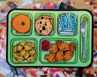 Vaporwave Lunch Tray Sticker