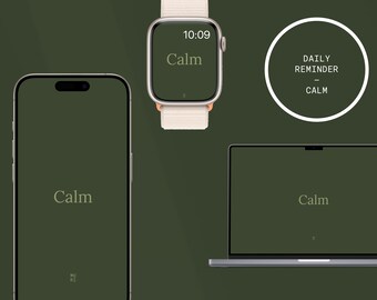 MOODS Wallpaper - Motivatie "Calm" voor iPhone/Smartphone, Computer en Apple Watch