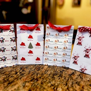Small Paper Bags| Personalized Christmas Bags| Paper Bag| Personalized Gift Bag| Party Favor| Christmas Paper Bag| Christmas Party