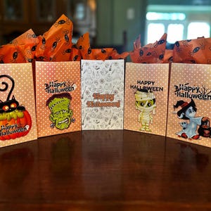 Halloween Party Bags | Halloween Favor Gift Bags| Paper Bag| Gift Bag| Party Favor| Halloween Party