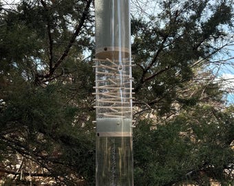 Mini RainSpire Bastone della pioggia da 8-10 minuti TRINITY SPIRAL: Sezione aurea di Fibonacci, Lunga durata, Meditazione, Aiuto per il sonno, Bagno sonoro, Rumore ambientale