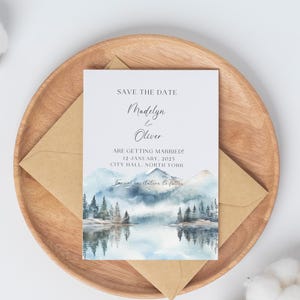 Watercolor Winter Mountain Clipart-Mountain Clipart PNG-Peaceful Mountain-Winter Landscape-Bluey Mountain Art-Commercial Use-Scrapbooking image 7
