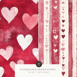 Love Seamless Pattern, Valentines Day Patterns, Heart Pattern ...