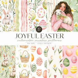 Ostern Musterdesign, Ostern Hintergrund, Frühling, Osterhase Ei, Frohe Ostern, Floral, digitaler Download, Scrabook, kommerzielle Nutzung