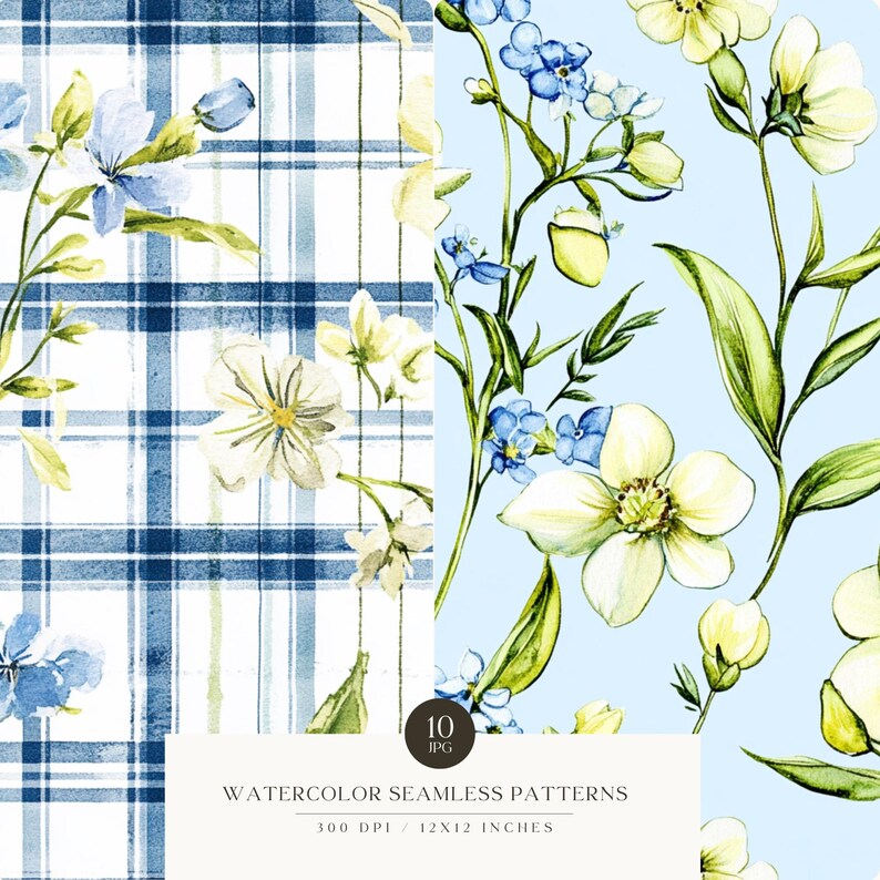 Påsk sömlöst mönster, påskbakgrund, vår, påskägg, glad påsk, blommor, digital nedladdning, scrabooking, kommersiellt bruk bild 7