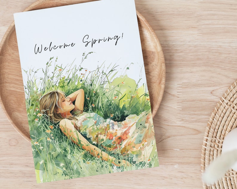 Watercolor Spring ClipArt- Happy Spring-Floral Clipart-Junk Journal-Scrapbook-Watercolor Garden-Cozy Spring-Digital Stickers-Commercial Use image 3