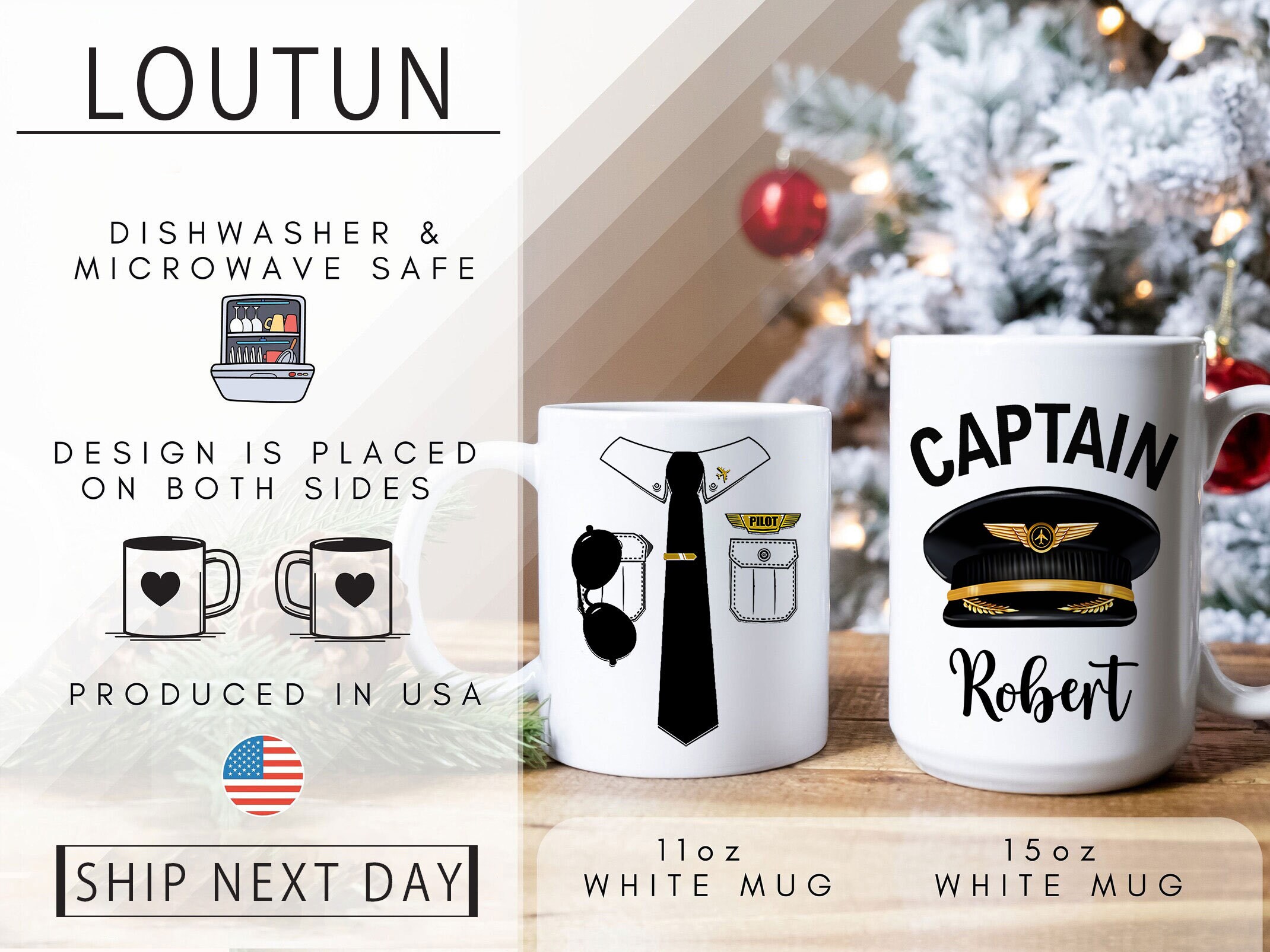 Personalized Pilot Mug, Captain Coffee Mug, Custom Name Pilot Mug, Aviation  Mug, Airplane Tea Cup, Birthday Gift for Dad, Husband, Boyfriend - Etsy