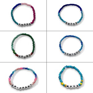 Jin of BTS solo songs themed beaded bracelets - BTS accessories and jewelry
