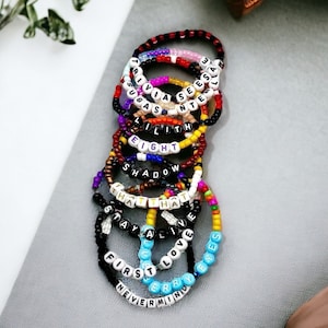 Yoongi/AgustD/Suga theme beaded bracelets - BTS accessories and jewelery