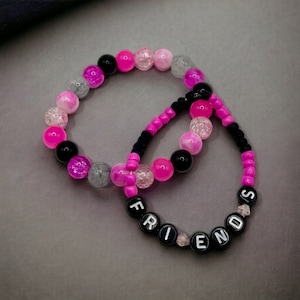 Friends by V of BTS beaded bracelets - BTS accessories and jewelry
