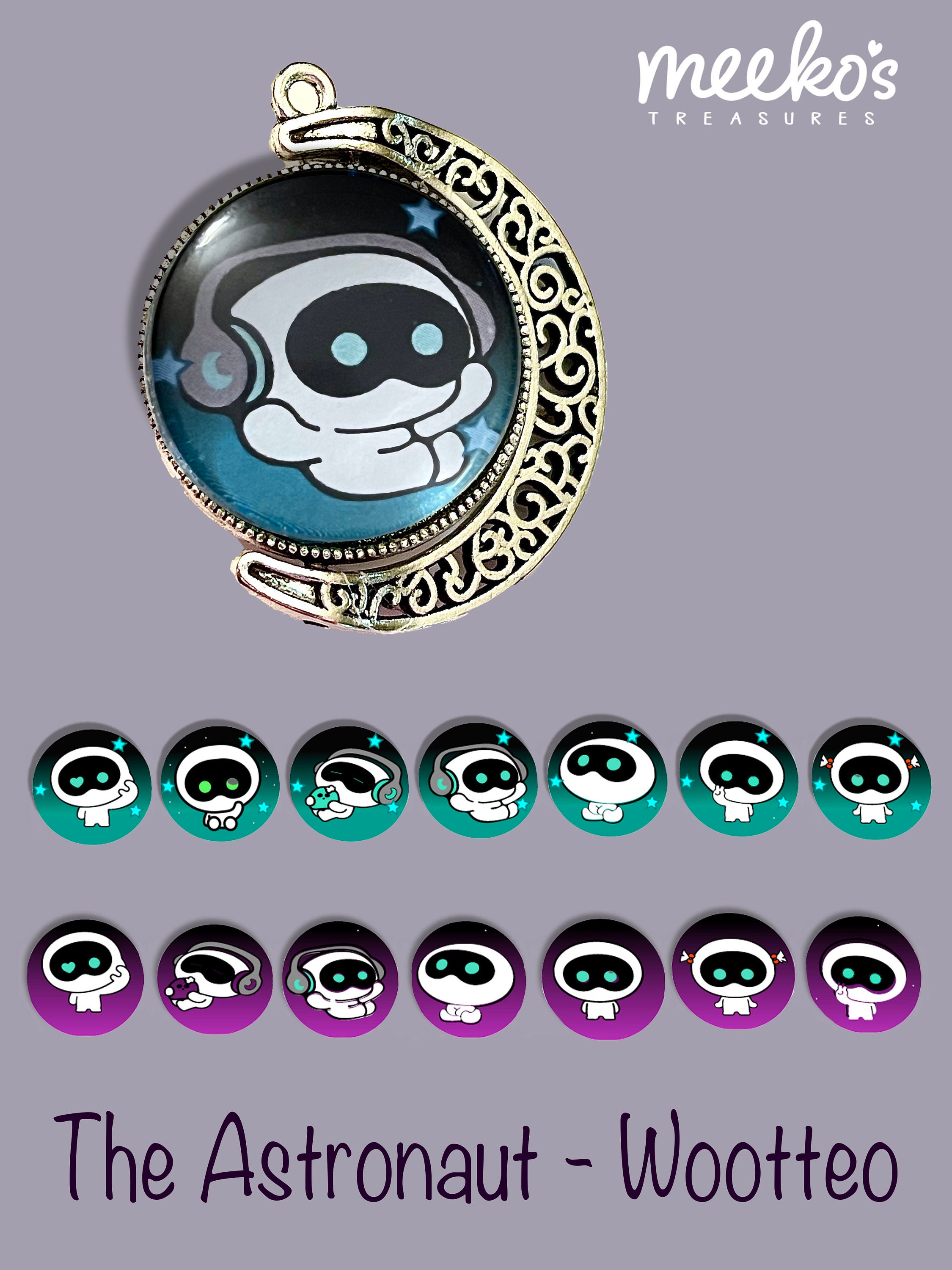 Wootteo the Astronaut Double Sided Keychain - Jin of BTS