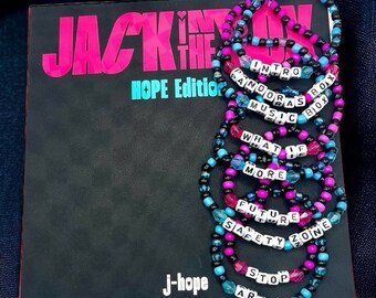 Jack in the box album - JHope themed beaded bracelets - BTS accessories and jewelry