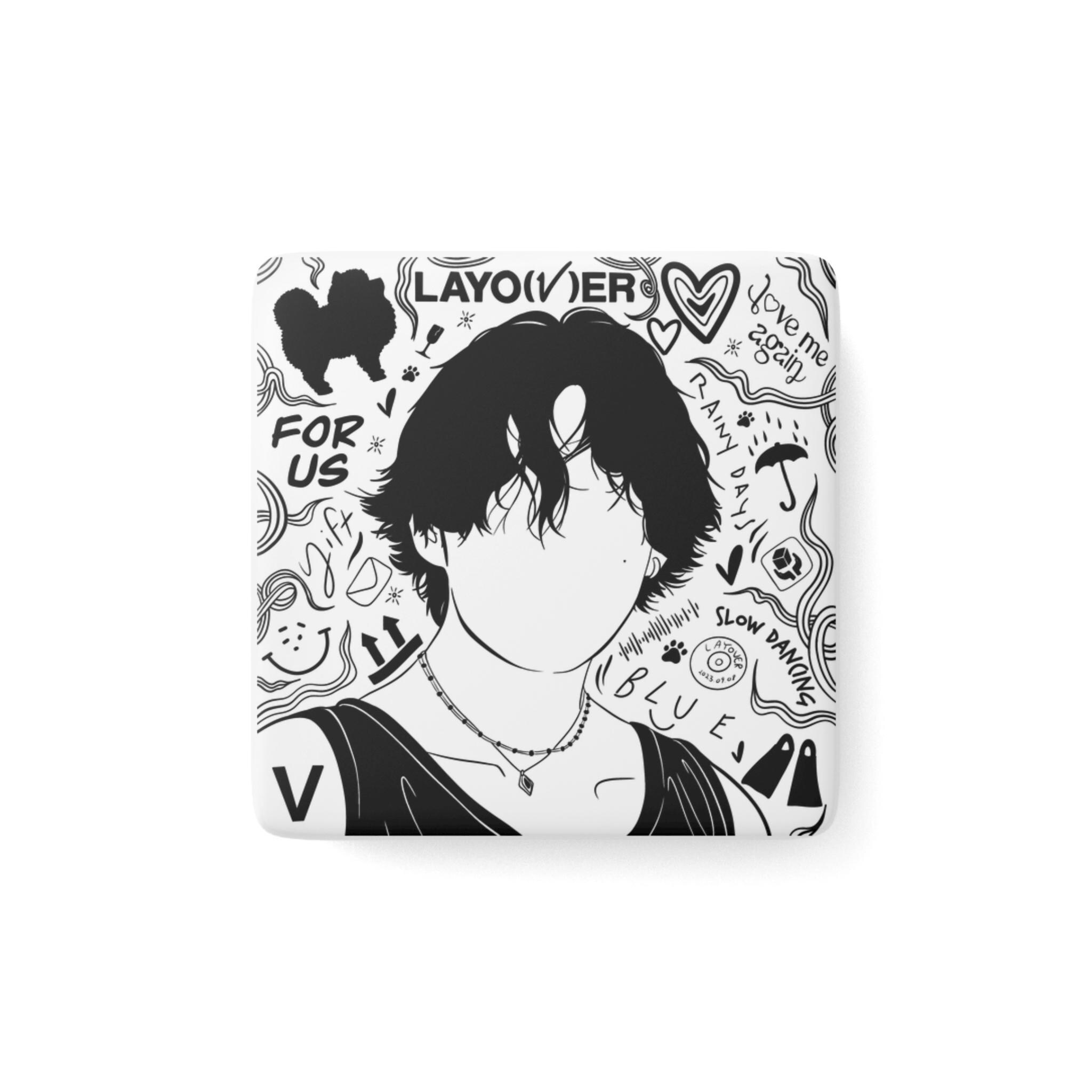 Layover Album Inspired Magnet, V, Taehyung, BTS Gifts and