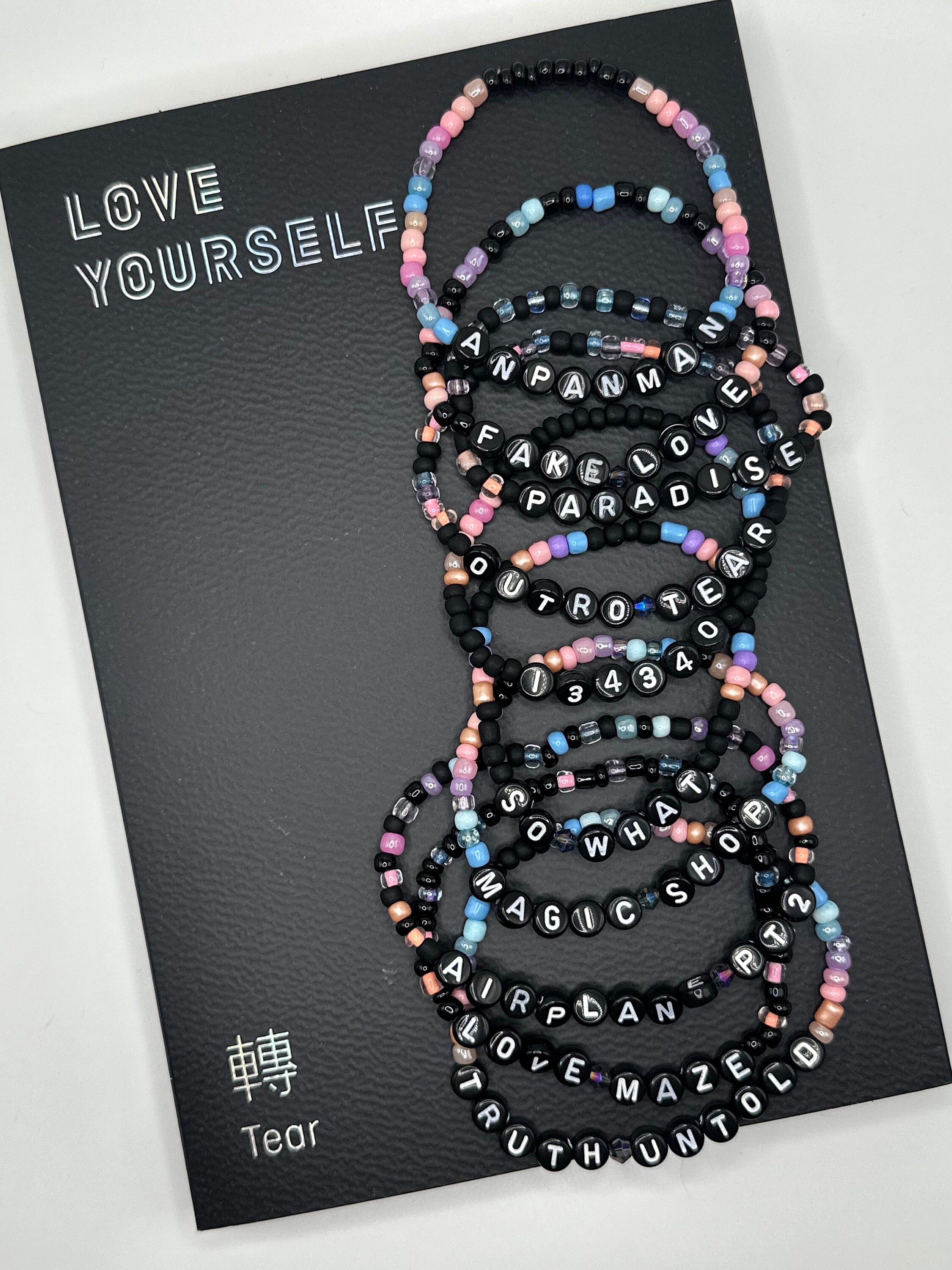 Love Yourself Tear BTS Album Beaded Bracelets BTS Accessories and Jewelry Etsy UK