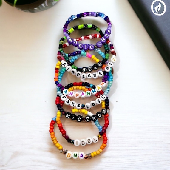 Love Yourself Trilogy BTS Songs Beaded Bracelets - BTS Accessories