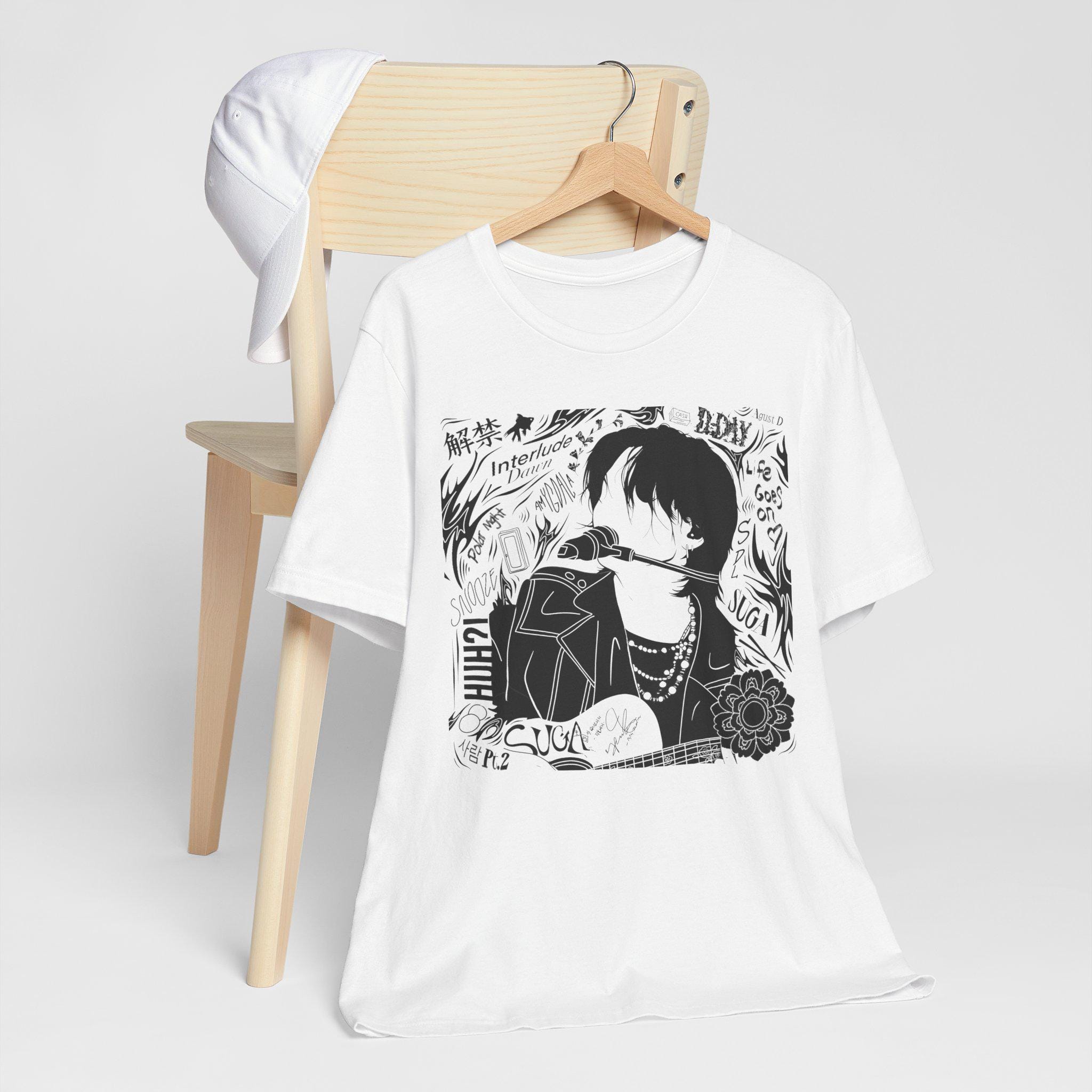 DDay by Agust D/SUGA にインスパイアされたフロントデザイン T シャツ