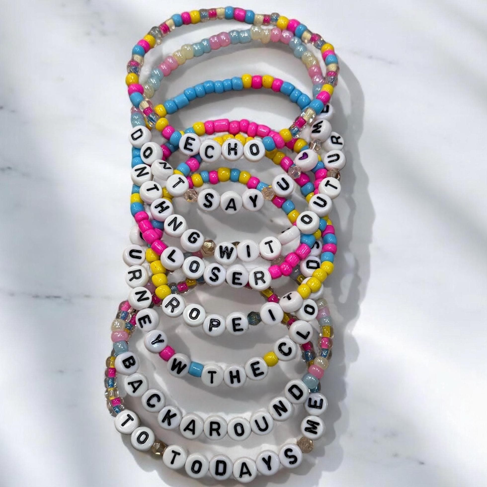 [HARANG]★BTS 着用★HR 298B_Color Beads Bracelet KPOP BTS Jungkook Vivid Color Beads Handmade Bracelet