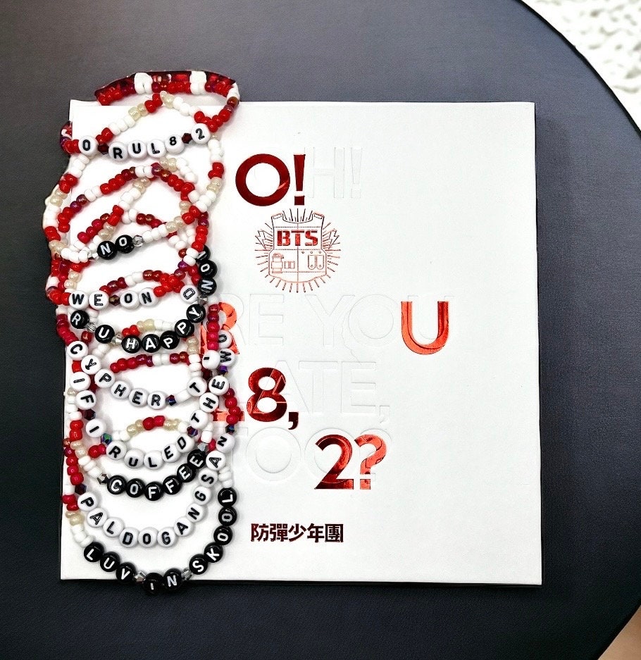 O!RUL82? BTS album beaded bracelets - BTS accessories and jewelry