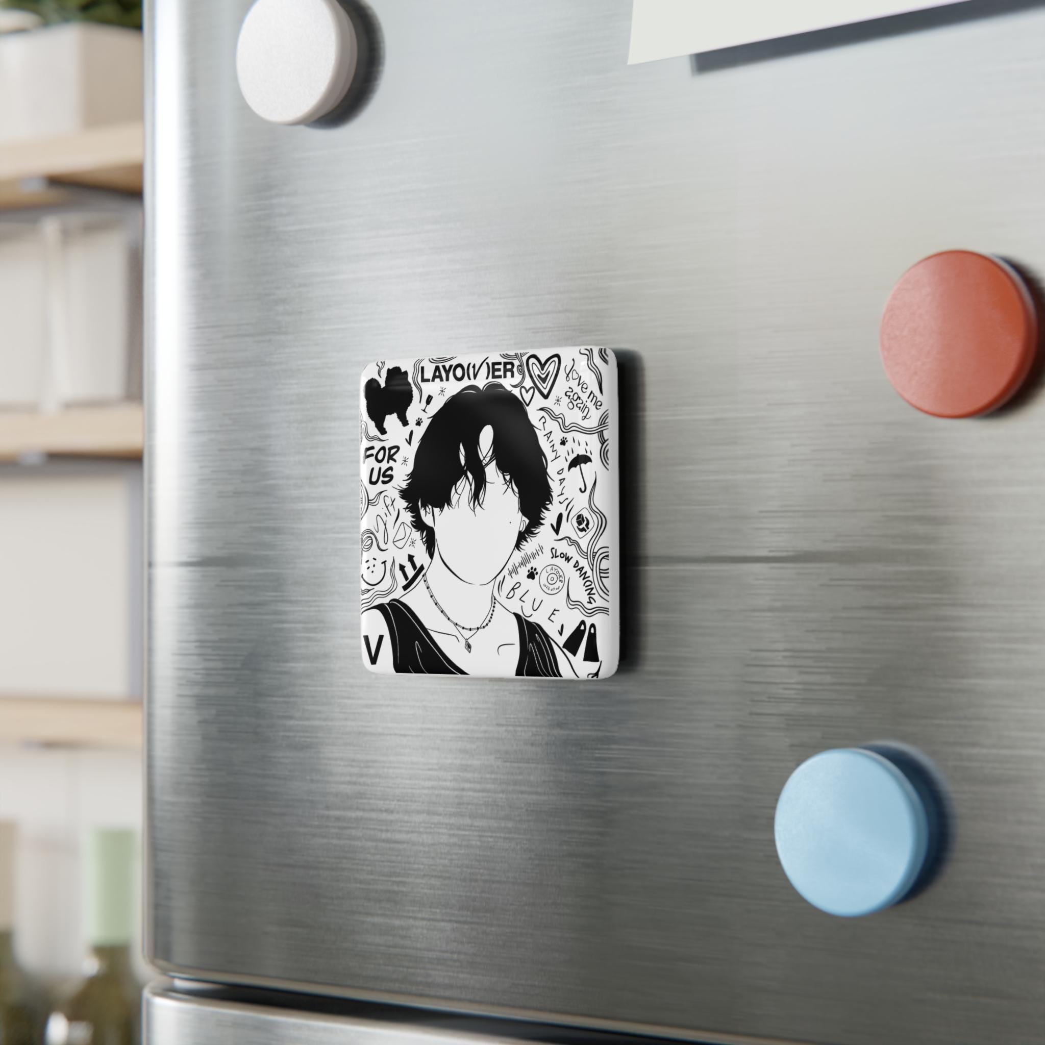 Layover Album Inspired Magnet, V, Taehyung, BTS Gifts and