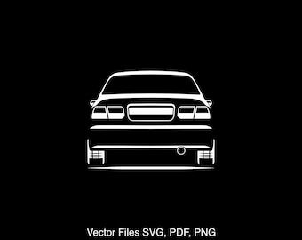 1999 Civic SI Coupe Car svg Clipart Vector Clip Art Graphics Image Cut for Cricut, Silhouette