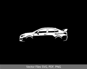 2021 WRX STI Car svg Clipart Vector Clip Art Graphics Image Cut for Cricut, Silhouette