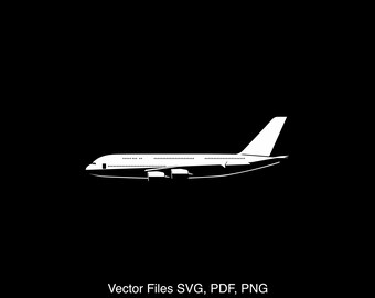 A380 svg Clipart Vector Clip Art Graphics Image Cut for Cricut, Silhouette
