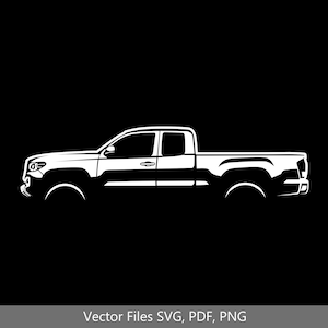 2019 tacoma access cab Car svg Clipart Vector Clip Art Graphics Image Cut for Cricut, Silhouette