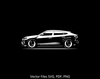 Urus 2025 Car svg Clipart Vector Clip Art Graphics Image Cut for Cricut, Silhouette