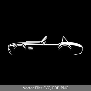 1965 shelby cobra 427 Car svg Clipart Vector Clip Art Graphics Image Cut for Cricut, Silhouette