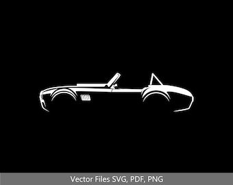1965 shelby cobra 427 Car svg Clipart Vector Clip Art Graphics Image Cut for Cricut, Silhouette