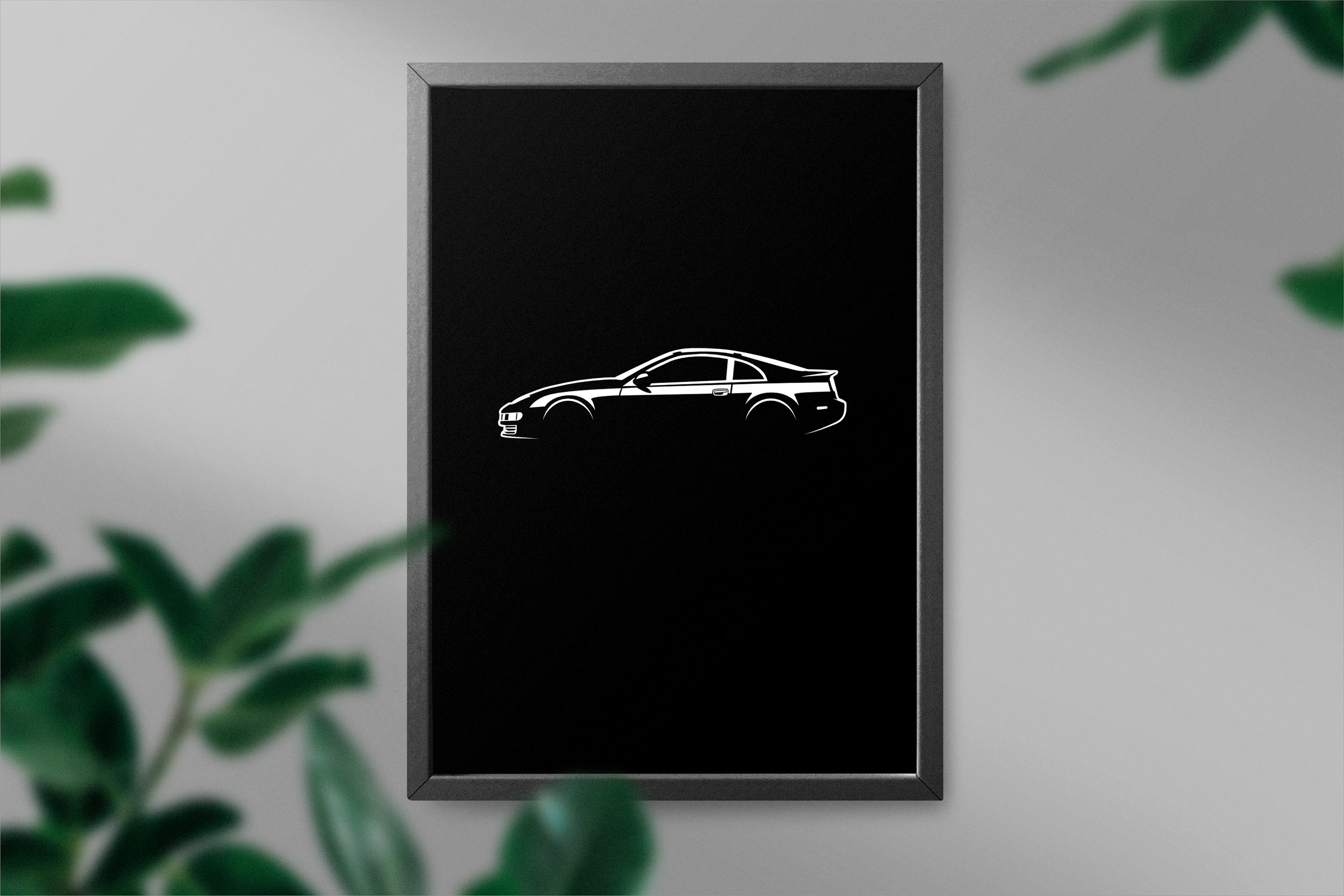 1991 300ZX Car Svg Clipart Vector Clip Art Graphics Image