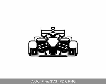 FORMULA ONE F1 Car Svg Clipart Vector Clip Art Graphics Image Cut