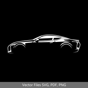 LC500 Car svg Clipart Vector Clip Art Graphics Image Cut for Cricut, Silhouette