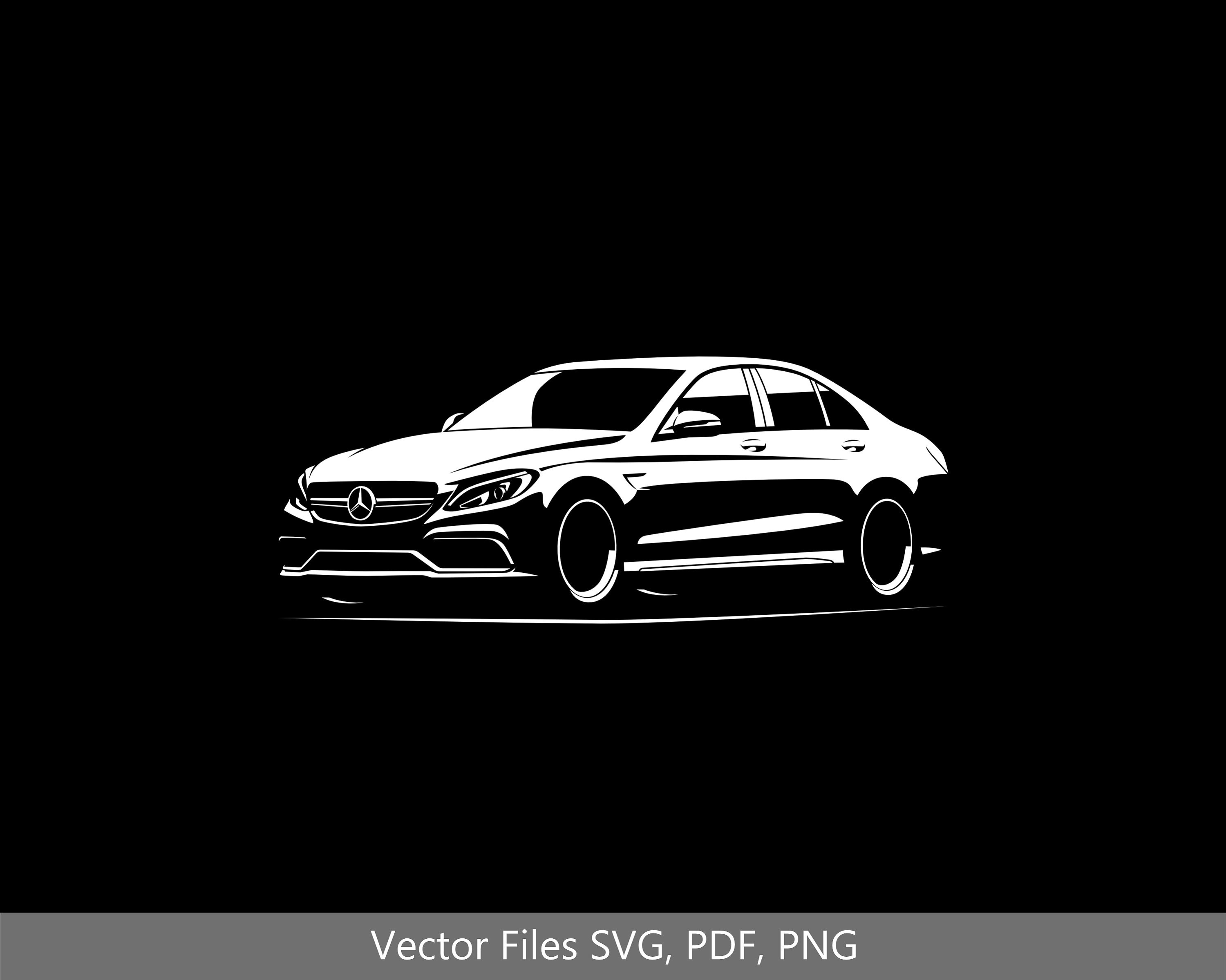 2017 AMG C63 Car Svg Clipart Vector Clip Art Graphics Image Cut for ...