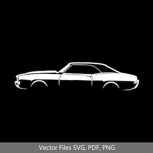 69 Camaro Car svg Clipart Vector Clip Art Graphics Image Cut for Cricut, Silhouette