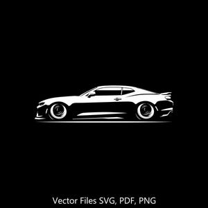 2016-2024 Camaro Z28 Gen 6 Car svg Clipart Vector Clip Art Graphics Image Cut for Cricut, Silhouette