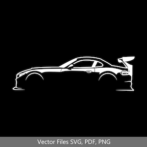 Z4 GT3 Silhouette Vector Graphic Clipart for Cricut | png | pdf | svg