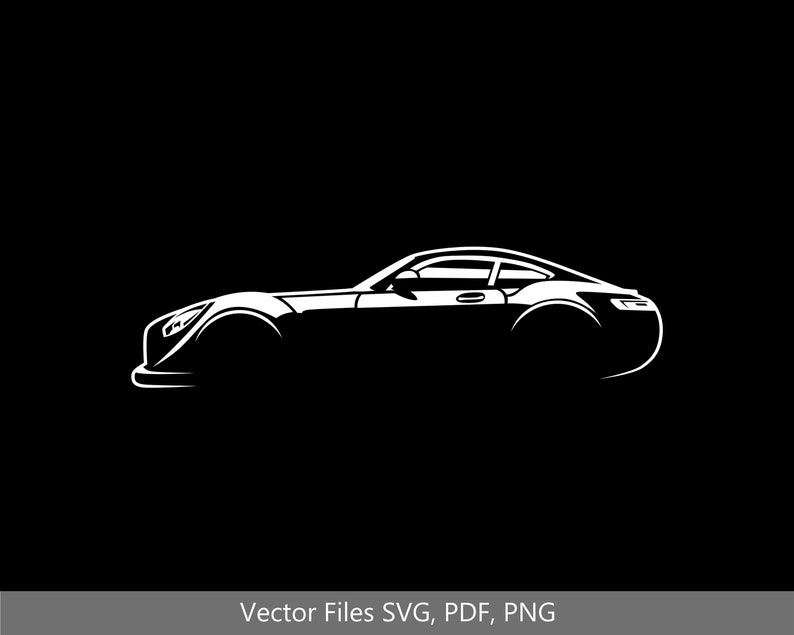 AMG GT S Car Svg Clipart Vector Clip Art Graphics Image Cut for Cricut ...