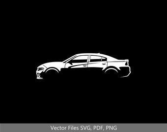 Charger 392 scat pack Car svg Clipart Vector Clip Art Graphics Image Cut for Cricut, Silhouette