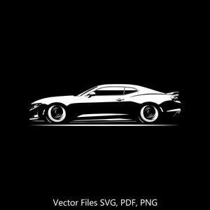 2023 Camaro LT1 Car svg Clipart Vector Clip Art Graphics Image Cut for Cricut, Silhouette