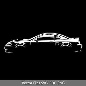 2004 Mustang Mach 1 Car svg Clipart Vector Clip Art Graphics Image Cut for Cricut, Silhouette