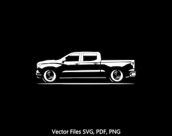2024 Silverado 1500 bil svg clipart vektor clipart grafik bild klipp för Cricut, silhuett