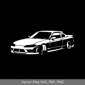 Silvia S15 Car svg Clipart Vector Clip Art Graphics Image Cut for Cricut, Silhouette