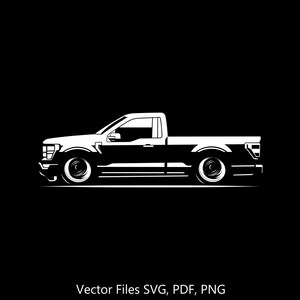2023 F-150 Single Cab Car svg Clipart Vector Clip Art Graphics Image Cut for Cricut, Silhouette