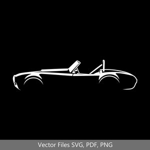 1964 shelby cobra 289 Car svg Clipart Vector Clip Art Graphics Image Cut for Cricut, Silhouette