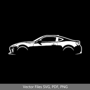 2020 GT 86 Car svg Clipart Vector Clip Art Graphics Image Cut for Cricut, Silhouette